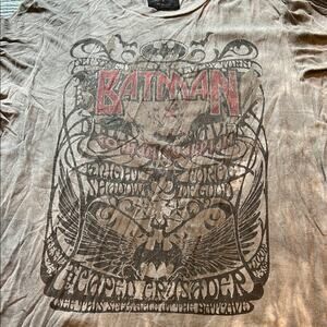 Salvage Gray Short Sleeve Tee with Gothic Design